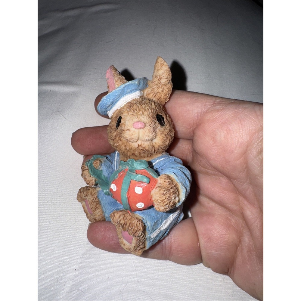 RARE Cottontail Collection Happy Easter Set Of‎ 4 / 3" 2 Boys/2 Girls - Picture 11 of 13